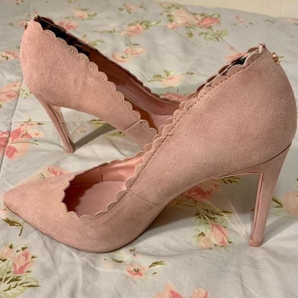 Ted Baker Scalloped Trim Heels - Picture 3 of 7